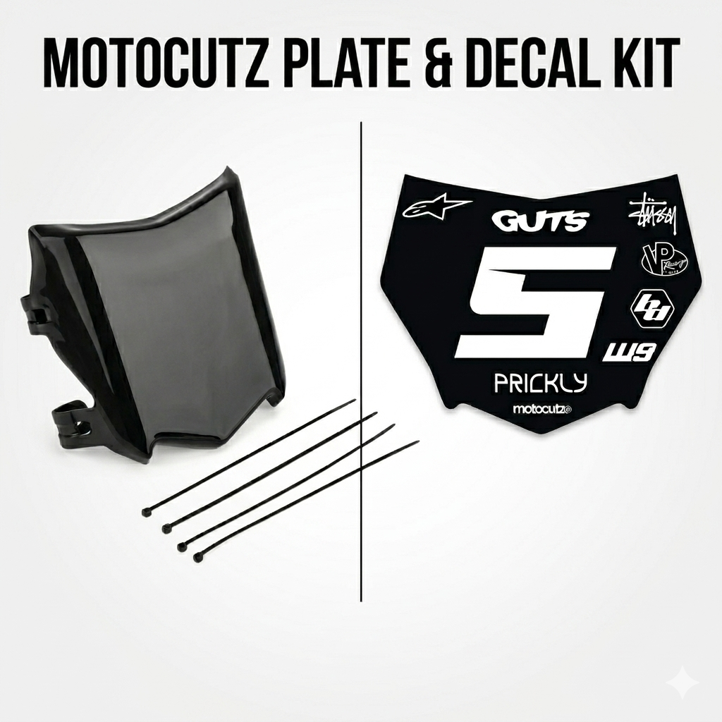 Motocutz Plate And Decal Bundle!