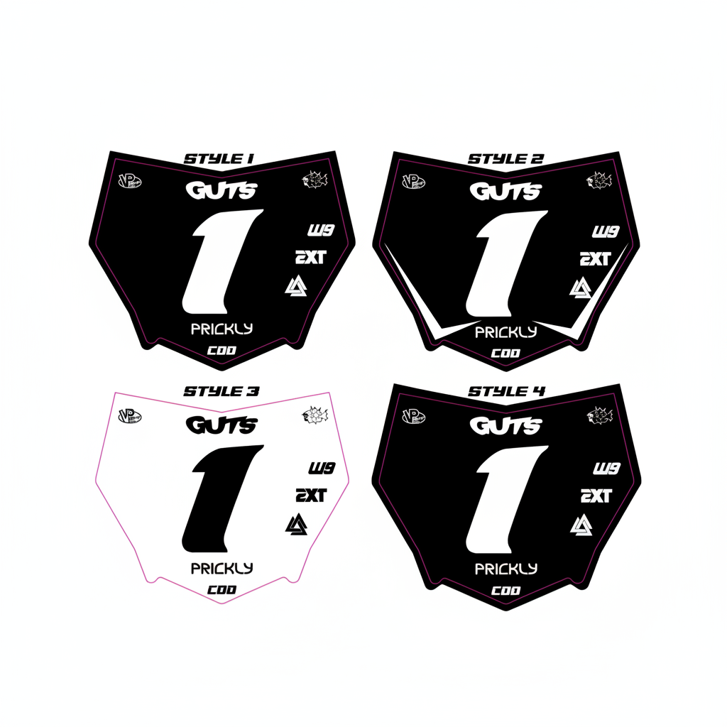 PRE-MADE Motocutz Plate Decal