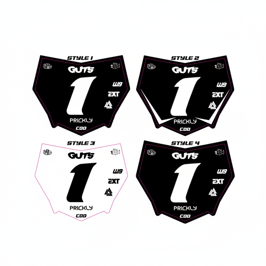 PRE-MADE Motocutz Plate Decal